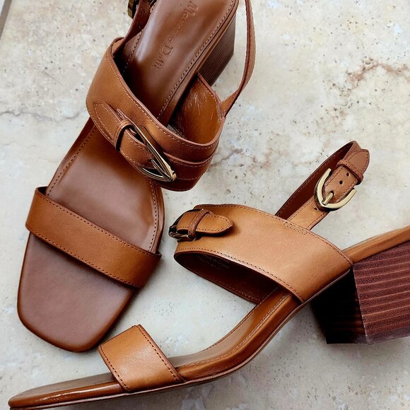 Massimo Dutti Genuine Leather Women's Sandals Size 10 US / 41 EUR - Picture 1 of 5